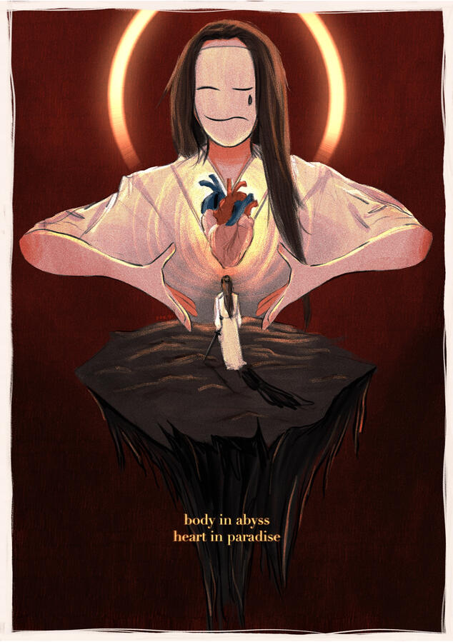 body in abyss, heart in paradise